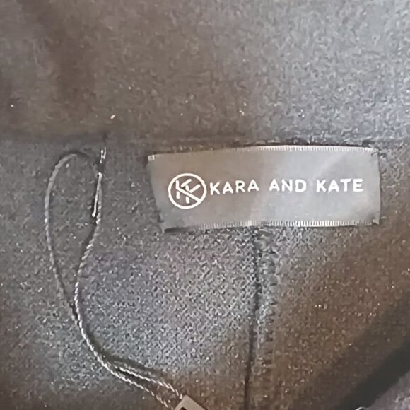 Kara And Kate 🌷 Womens Gorgeous Black Luxe Button Up Double Breasted Cape 🌷 - Picture 5 of 16